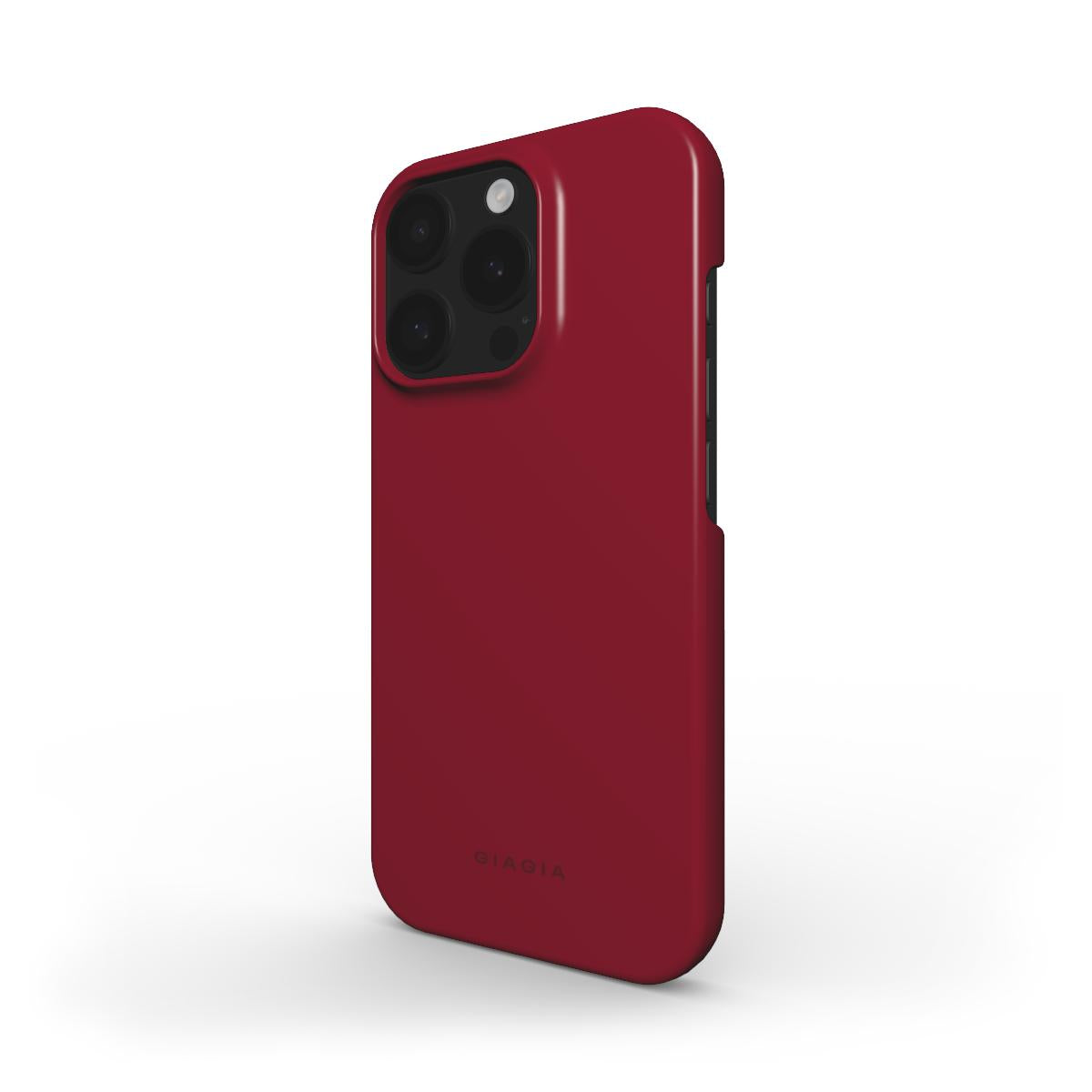 Red phone case on a white background